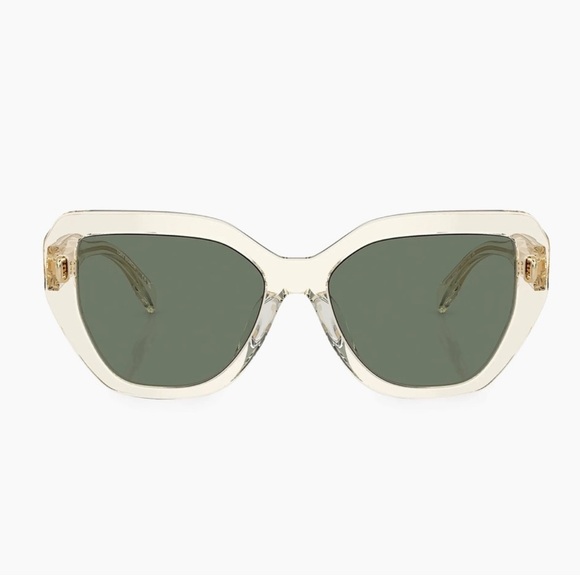 Tory Burch Accessories - Tory Burch Clear and Green Sunglasses